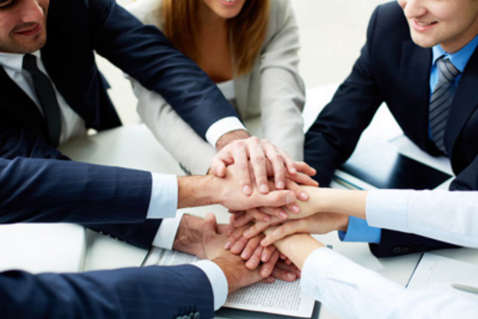 Our team working together